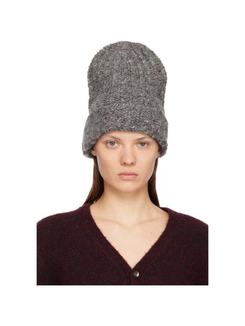 Gray XL Wool Beanie