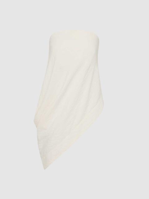 Cloud Asymm Drape Top - Off White