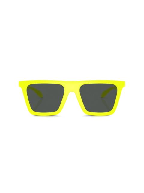 Greca-detail square-frame sunglasses