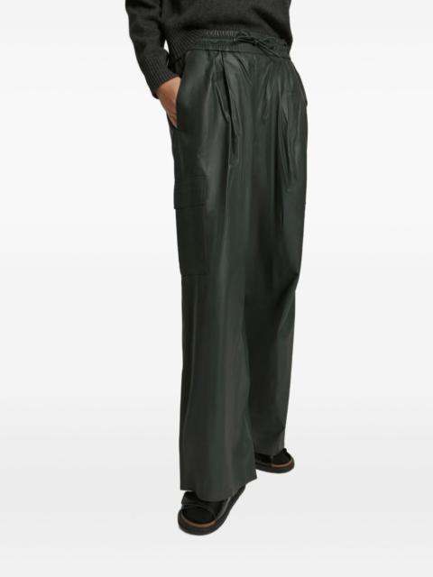 pleated cargo trousers