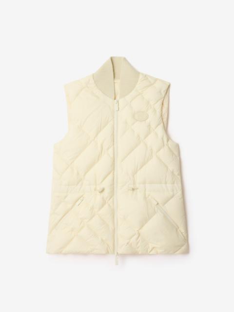 Check-stitch Nylon Gilet