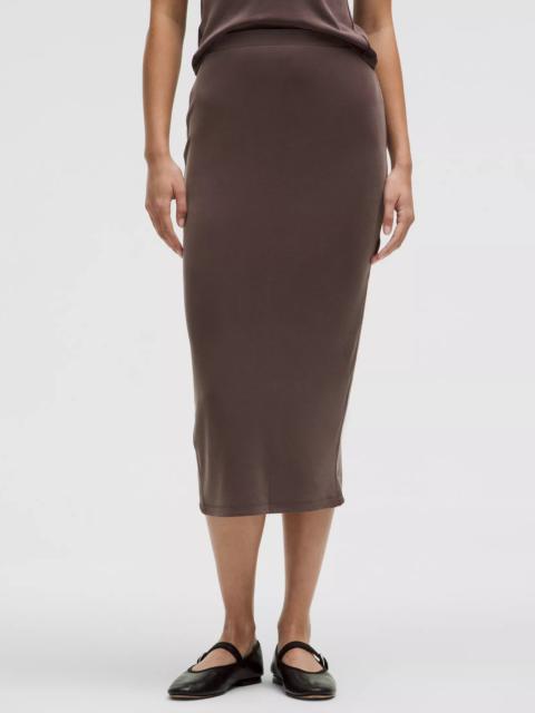 Drapey Softstreme Column Midi Skirt