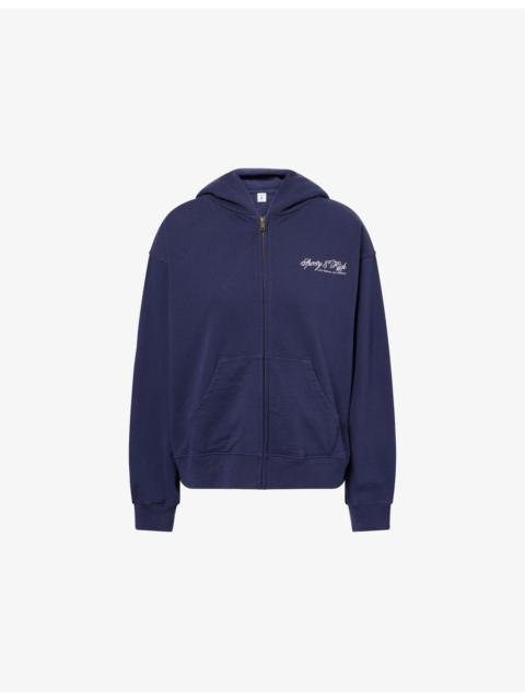 Farm Logo-Print Cotton Hoodie