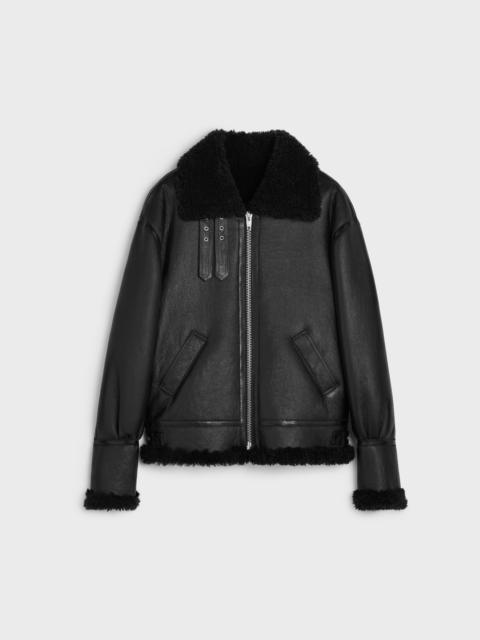 ジャケット CELINE | OVERSIZED BOMBER JACKET IN CALFSKIN CELINE oversized bomber jacket in calfskin | REVERSIBLE