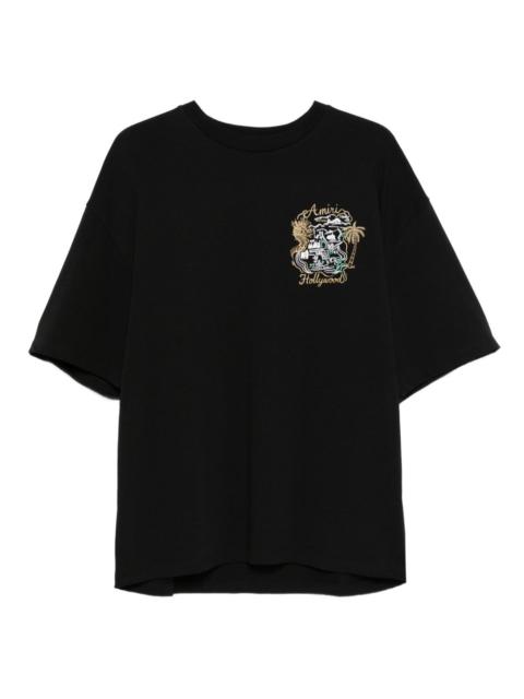 embroidered short-sleeve T-shirt