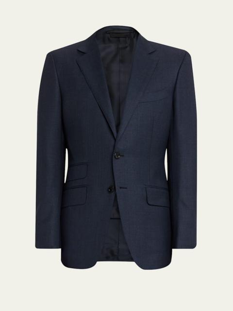 Men's Wool Notch-Lapel Two-Piece Suit