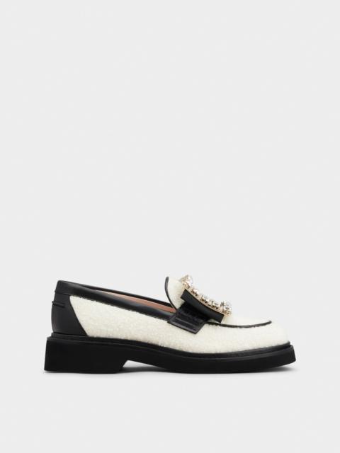 Viv' Rangers Strass Buckle Loafers in Fabric