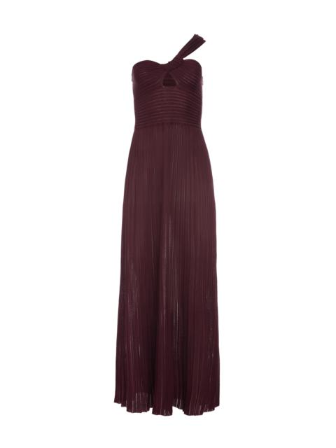 Altura Knit Maxi Dress in Bordeaux Silk