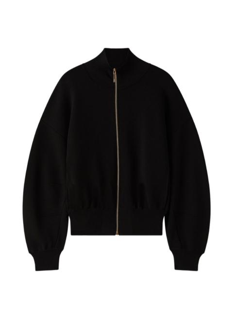 Sable Milano balloon sleeve zip jacket