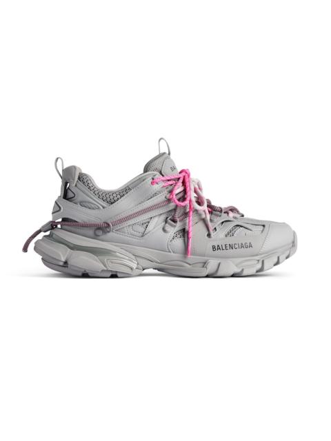 Women's Track Trail Laces Sneaker  in Grey/pink