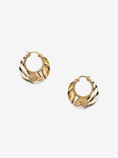 Ray Of Gold Hoop Earrings