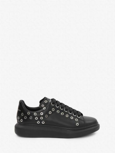 Men's Oversized Sneaker in Black/silver