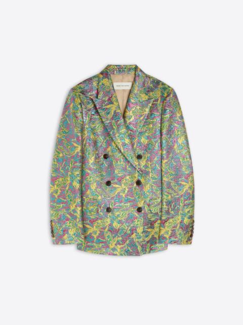 DOUBLE BREASTED JACQUARD BLAZER