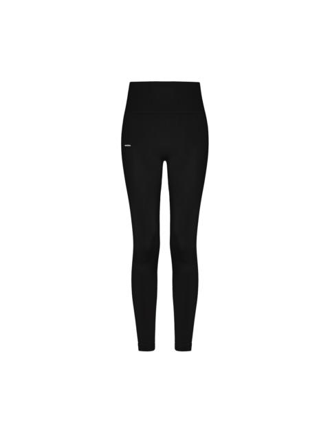 Womens Plant-Stretch Compressive Leggings - Black