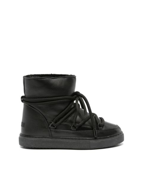 lace-up leather ankle boots