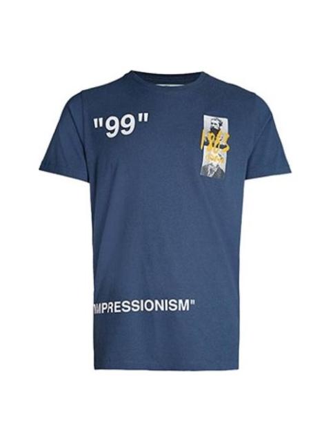 Off-White Cotton Short Sleeve Mens Logo Normal Fit OMAA027R191850093088