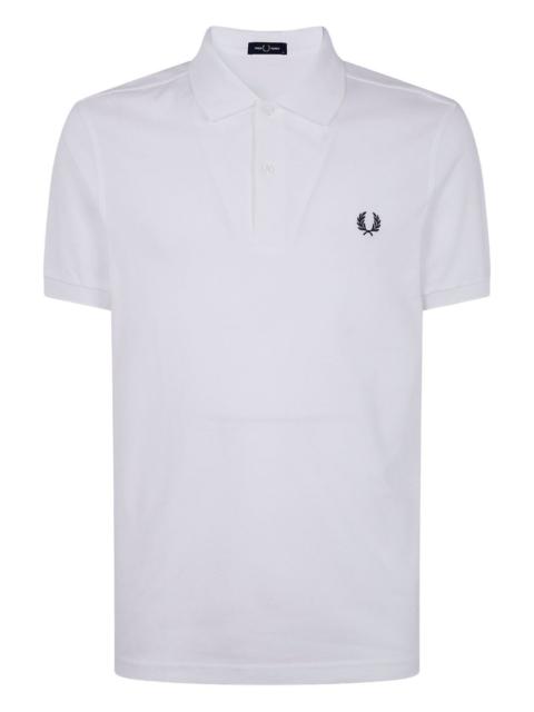 laurel wreath-embroidered polo shirt