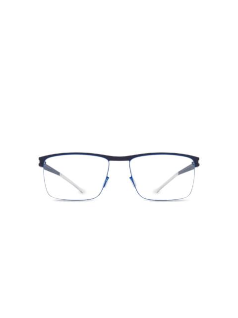 Dalton rectangle-frame clear-lens glasses