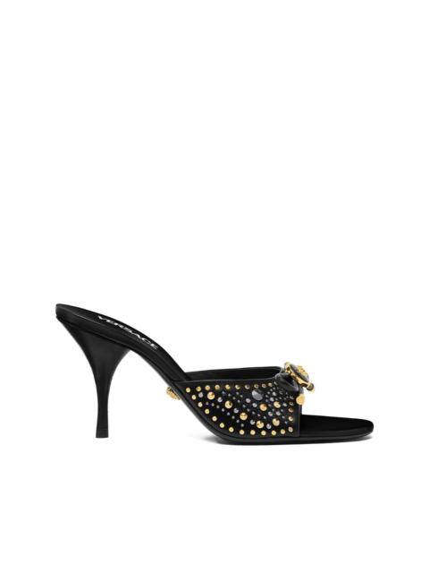 85mm La Medusa embellished leather mules