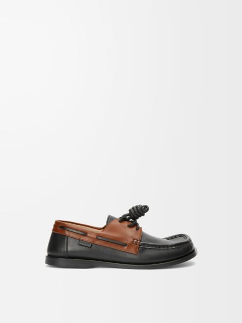 Campo boat shoe in soft calfskin