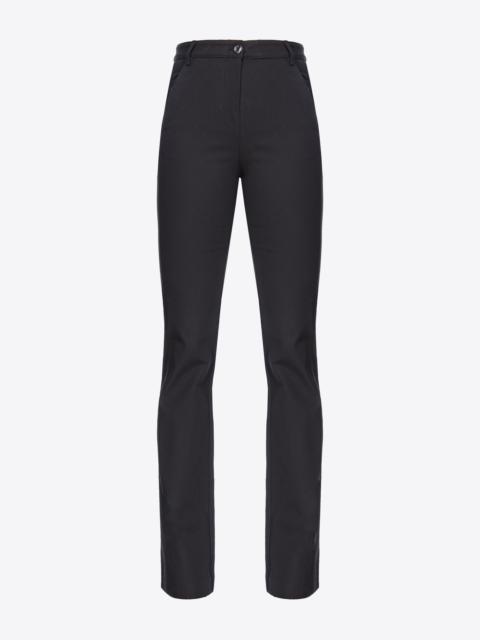 FLARED TRICOTINE TROUSERS