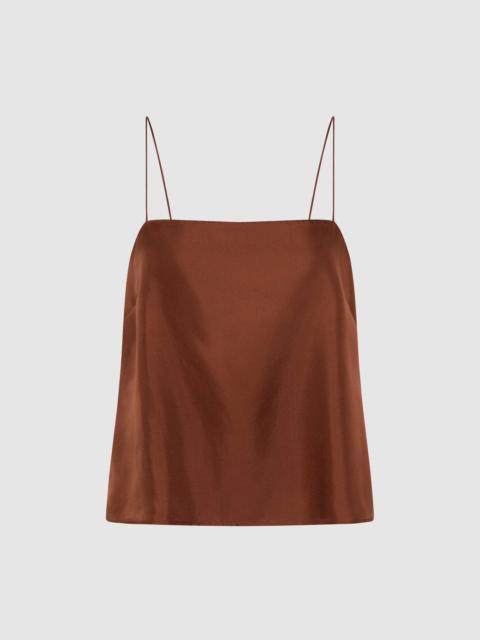 90s Silk Twill Cami - Brick
