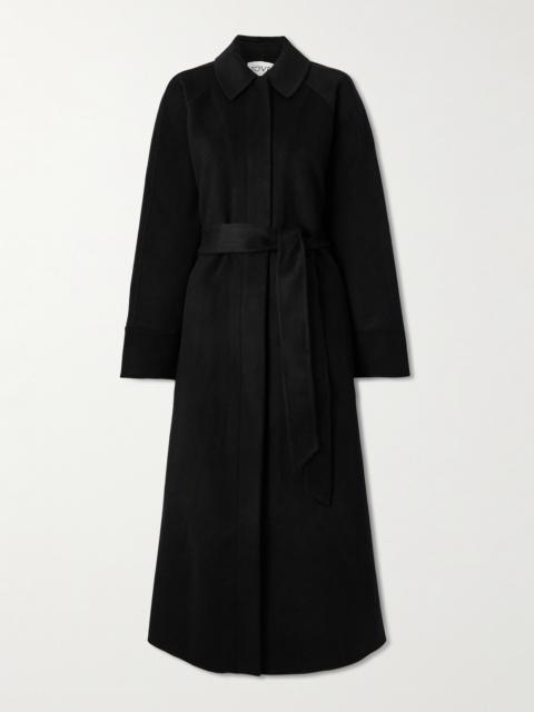 Yoonmi Belted Brushed Wool-blend Coat