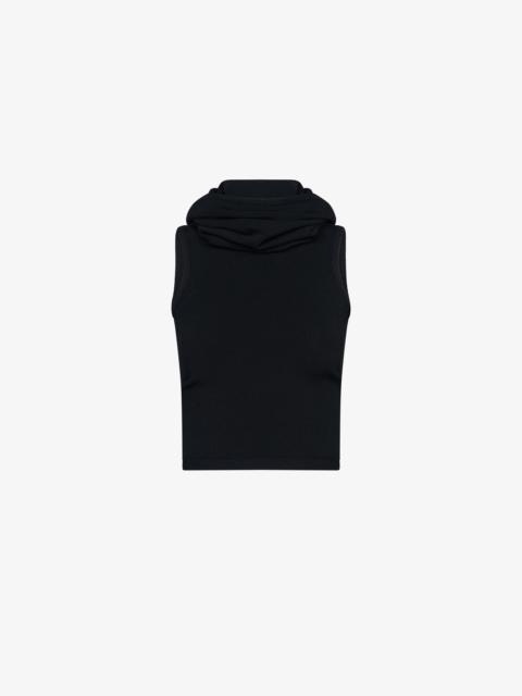 CROP HOODED TOP