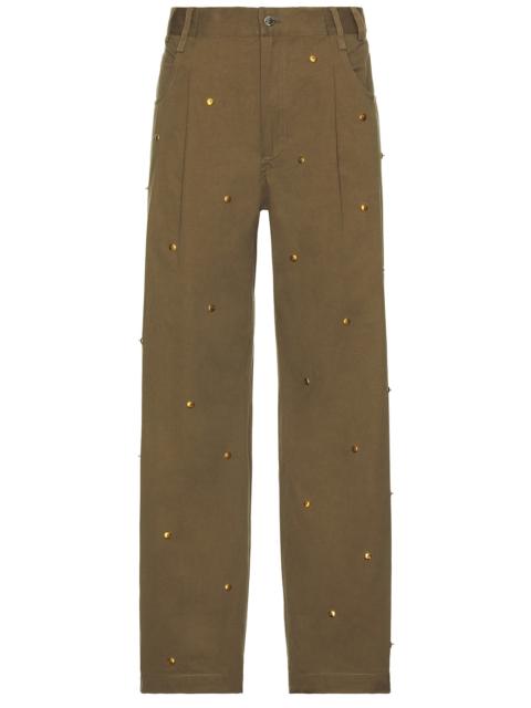 Metal Bead Boyfriend Jeans