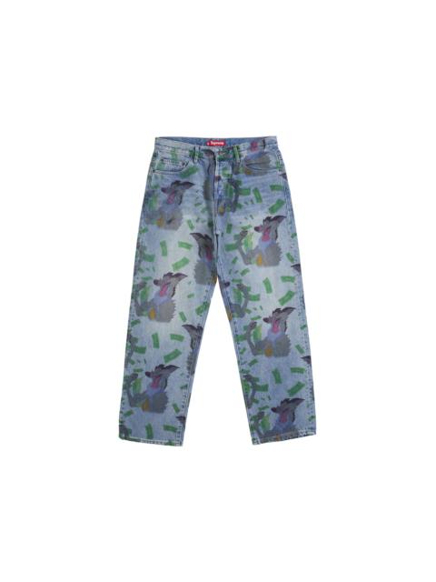 Supreme All Dogs Go To Heaven Loose Fit Jean Washed Indigo