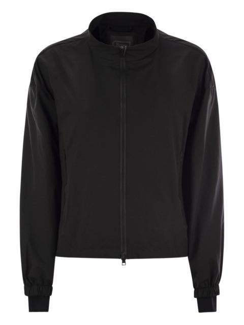 Laminar zip bomber jacket