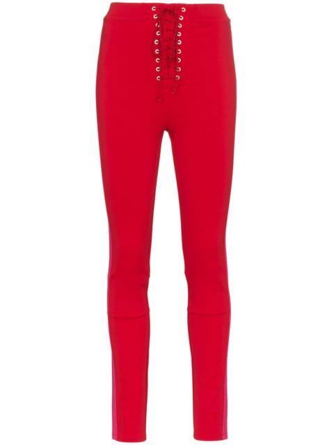 lace up skinny trousers