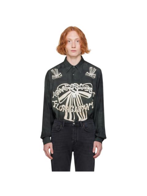 Black Printed Logo Shirt