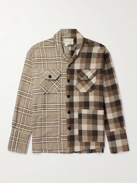 Checked Wool-Blend Shirt