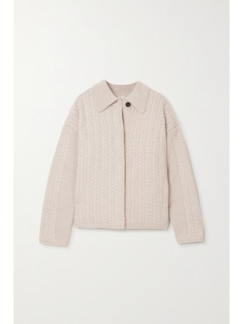 Bilbao Cable-knit Cashmere Cardigan