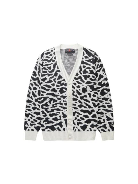 Jordan Flight Heritage Cardigan Sweater White/Black