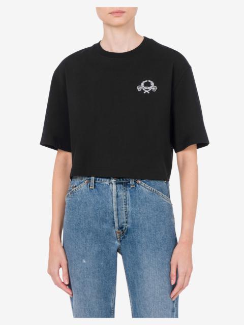 CROPPED T-SHIRT LAUREL CROWN LOGO