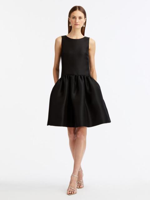 SILK DROP WAIST COCKTAIL DRESS