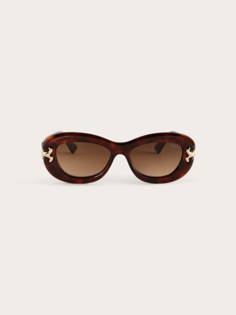PUCCI FISHTAIL OVAL SUNGLASSES