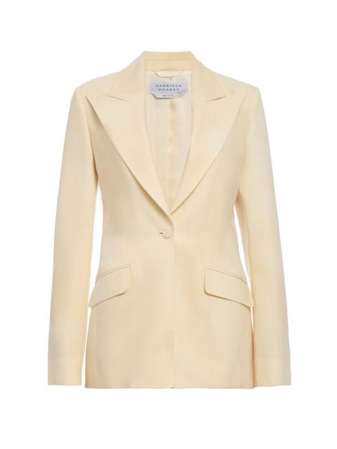 Leiva Blazer in Ivory Virgin Wool