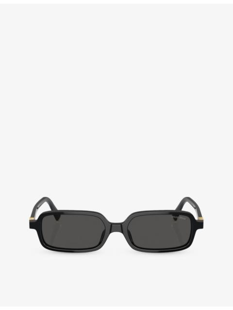 MU 11ZS rectangle-frame acetate sunglasses