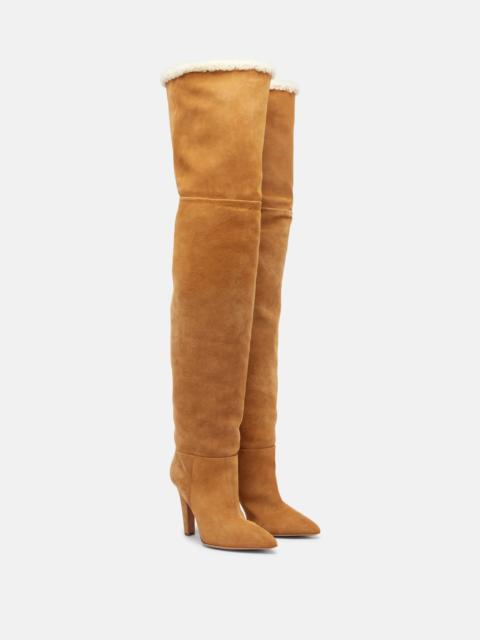 Elsa 100 suede over-the-knee boots