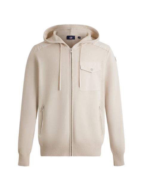 Mayance zip-up wool hoodie