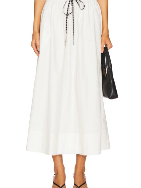 Georgia Poplin Midi Skirt