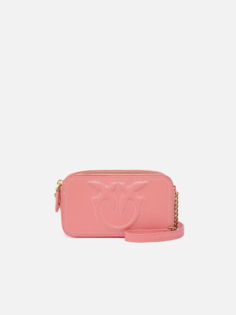 SMALL CROSSBODY BAG WITH RAISED LOVE BIRDS LOGO