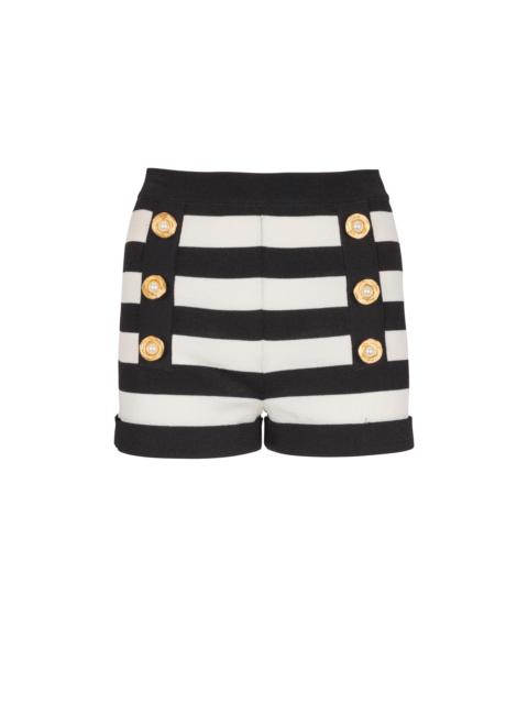 Marinière knit shorts