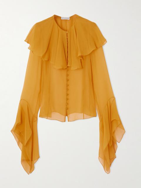 Alida Ruffled Silk-chiffon Blouse