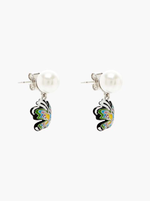 HATTIE STEWART X MARC JACOBS BUTTERFLY PEARL EARRINGS
