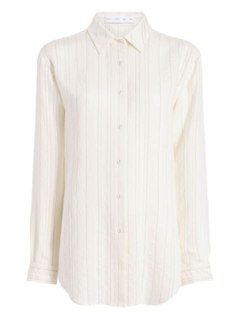 Raven stripe woven shirt