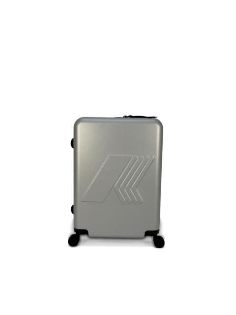 logo-embossed luggage